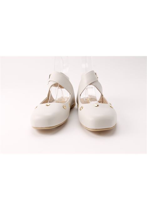Ballerine con borchie FLORENS | F112610E VITELLO VANILLA ICE